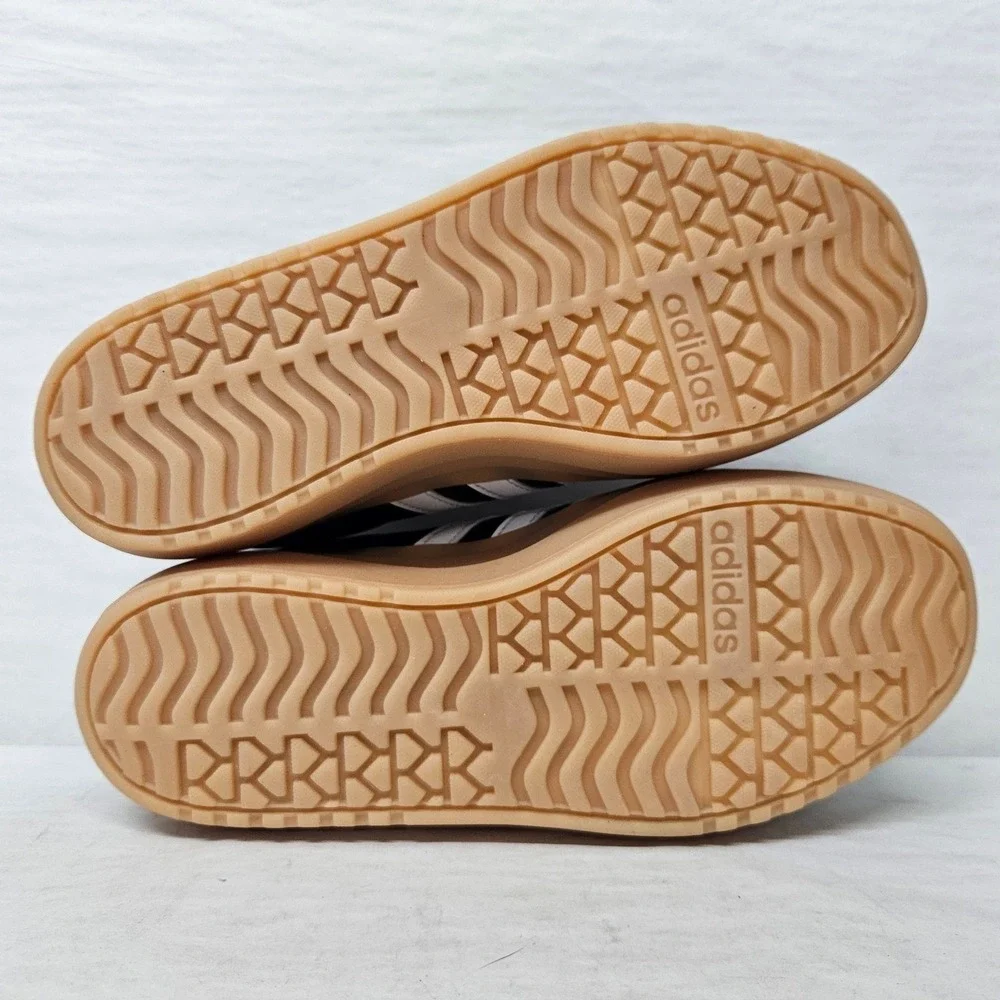 Adidas‎ VL Court Bold Platform Sneakers IH3081 Black White Gum Women's Size 8.5